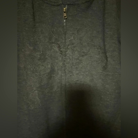 Tranquility by Colorado Clothing Charcoal Hooded Zip-Up - Picture 2 of 7